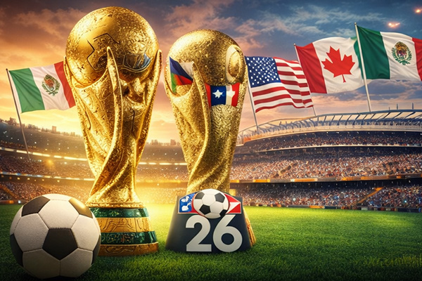 So sánh giữa các giải World Cup trước đây và World Cup 2026, nhấn mạnh vào thể thức mở rộng 48 đội và cấu trúc toàn cầu mới.