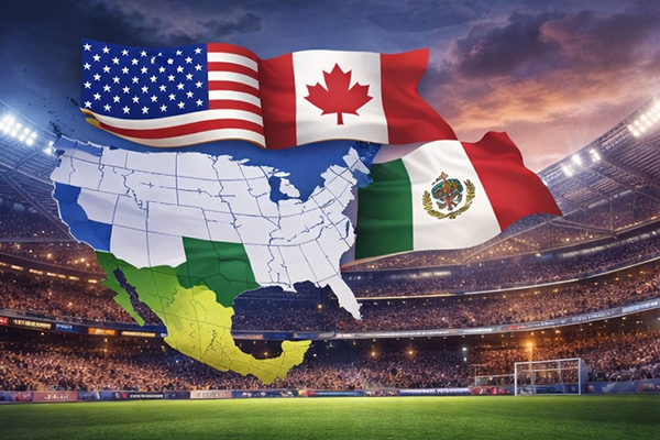 World cup 2026 tổ chức ở đâu với bản đồ các quốc gia đăng cai tại Bắc Mỹ